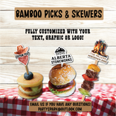 stampede breakfast bbq custom party supplies custom party decor on table with custom graphics for party food